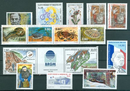 Saint-Pierre & Miquelon - Årgang 1995 - Postfrisk - YT 609/623