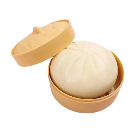 Dumpling Stressbold Legetøj, Dumpling Squishy Stressbold Dampet Fyldt Bolle