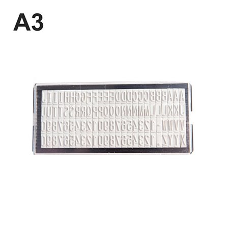 3mm/4mm/6.4mm DIY-stämpel Brevtavla Namn Adress Gummi A1:3mm