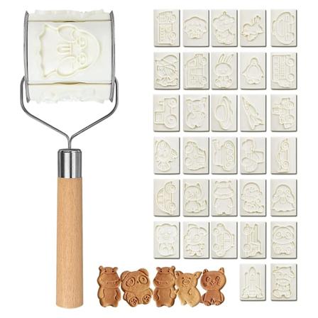 Tegneserieformer Rulle Kakeform Sett Rullende Tønne 32 Kaker Baking Former Enkel Demold For Barn Og Voksne(En Størrelse)