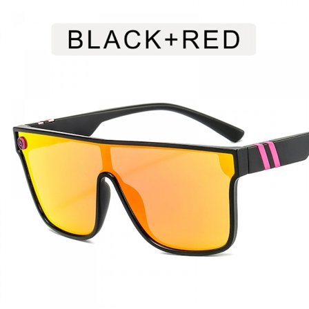 Fargerike sportssolbriller, fasjonable flagg herrepersonlighet firkantede briller