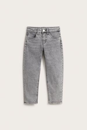 Tapered jeans | Tvättad svart denim | Barn | Kappahl