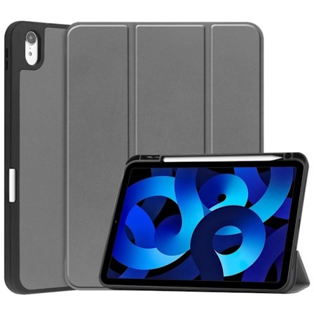 Apple iPad 10.9 2022 Slim fit tri-fold fodral Pennfack - Grå