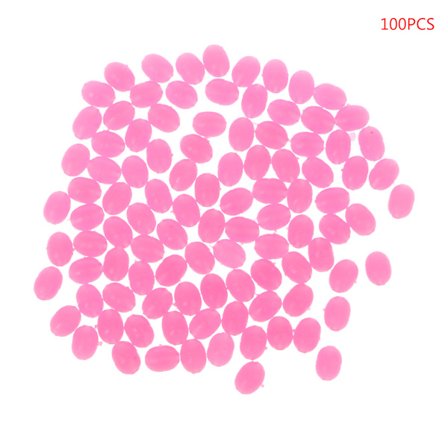 100 st Ovala lysande fiskedrag Fiskepärlor Havshårda flytande flytredskap