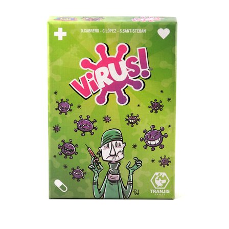 Tranjis Games, Pack Virus & Virus 2 Evolution, Korttipeli, 2 Pakettia, Lautapelikorttipeli Matto - Vihreä