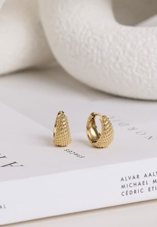 Mockberg Honey Hoops Medium Smycken & klockor Dam Guld