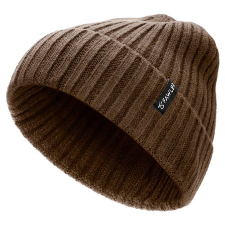 Arctic | Khaki Rib Knitted Wool Blend Beanie for Men - Beanies