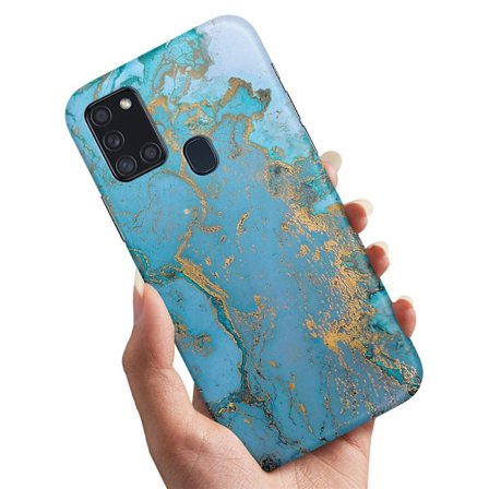 Samsung Galaxy A21s - Cover/Mobilcover Marmor