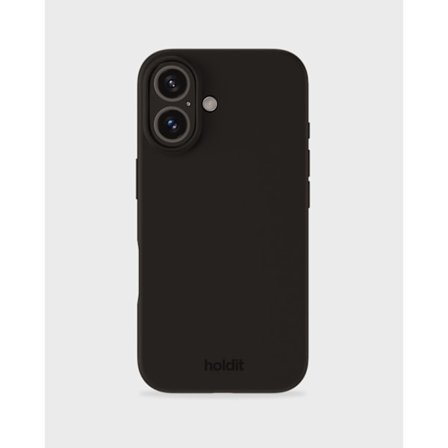 holdit iPhone 16 Mobilskal Silikon Svart