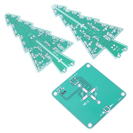 3D Joulukuusi DIY Elektroninen Piirisarja LED Stereo Joulukuusi Juhlakoriste 7 Väriä