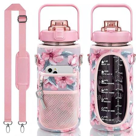 Maximal Kapacitet: H ll Vattnet Kallt med V r Isolerade Vattenflaska! Rosa Flower