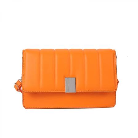 Ny Vintage Mode Frisk Og Enkel Enkelt-skulder Crossbody Firkantet Taske Bærbar Mode Kvinders Taske Orange