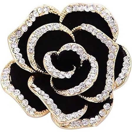 Kvindernes Roseformede Brosche, Morsdagsgaver, Legering Brosche, Elegant Brosche, Fancy Brosche Rose Blomst Rhinestone Indlæg, Tilbehør Brosche, Pin 