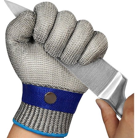 Skärbeständig handske Nivå 9 Skärhandske i rostfritt stål M