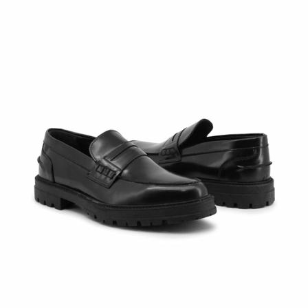 Duca di Morrone, Zeno-Abras Loafers Zwart, Heren, Maat:40 EU