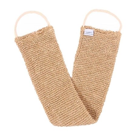 Ramie Jute Bad handduk Dusch Handduk Rygg Kropp Exfolierande Bälte Dusch Scrubber