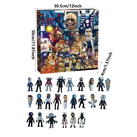 12/18 st anime adventskalender med mini tecknade figurer jul söt anime advent för pojkar flickor och tonåringar julklappar 12pcs
