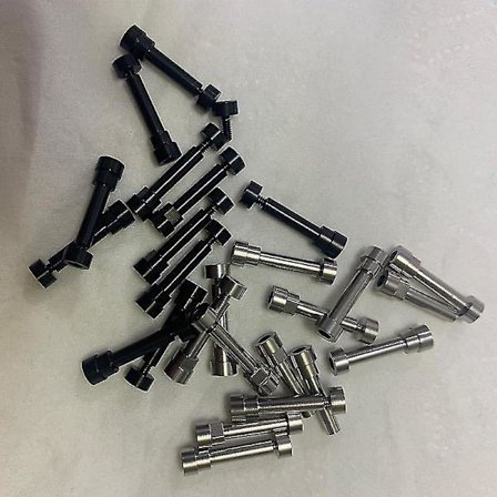 Metall svingbare skruer for Bose QuietComfort QC35 hodetelefoner - Svart