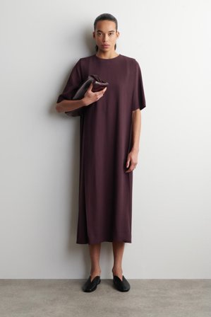COS Women's Layered Straight Cut Midi Dress