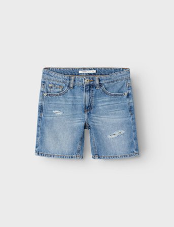name it Nkmsilas Loose Dnm L Shorts 7998-Be Noos - Blue - 158