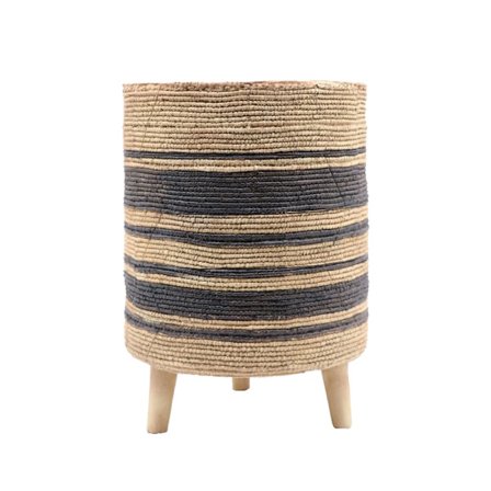 Istutuslaatikko 25x25x32cm Polyresin Luonnonmusta