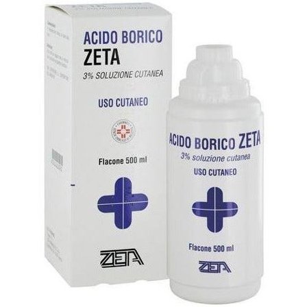 Zeta Acido Borico Soluzione Cutanea 500ml 3%
