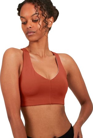 Stay in Place Veda Strap Sports Bra Women undergarment Orange XL