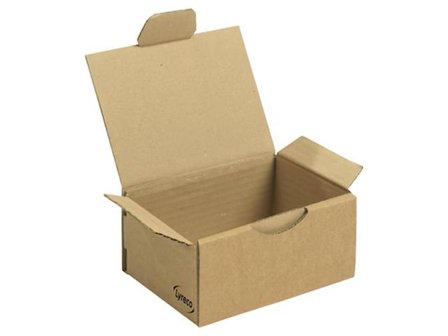 LYRECO Wellåda låsklaff 200x140x75mm - Lyreco - Emballage och lagerutrustning - Lådor och well - Welllådor 1-lag - 370-500 mm