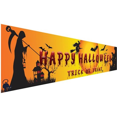 Party Banner Pull Holiday Dekoration Bakgrund Tyg Banner Pull Dekoration, Orange