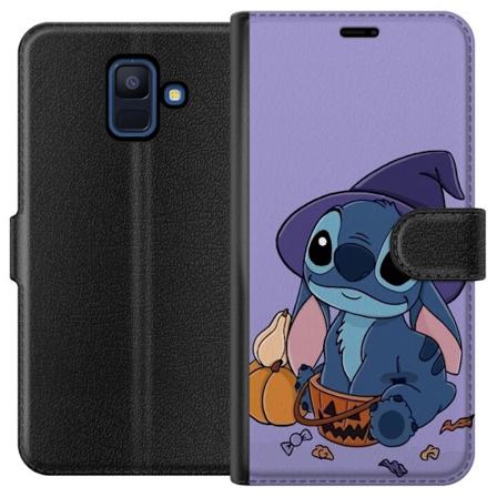 Samsung Galaxy A6 (2018) Lompakkokotelo Stitch noita