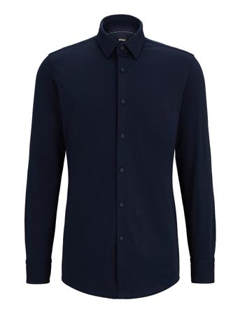 P-Hank-S-Kent-C1-222 Tops Shirts Business Navy BOSS