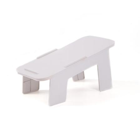 Skooppbevaringsstativ Sammenleggbar skoholder HVIT White