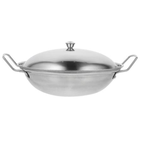 1 Set Köksgryta i Rostfritt Stål, Återanvändbar Gryta, Hemköksredskap, Silver, 26 cm Silver 26.5X26.5X7CM