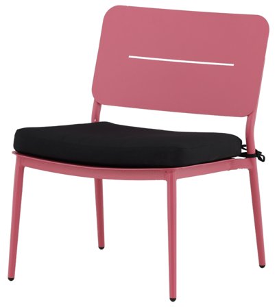 Venture Home Lina 1381-418 Loungestol 2-pack, rosa/svart, Utemöbler