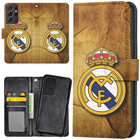 Samsung Galaxy S21 Ultra - Lommebok Deksel Real Madrid Multicolor