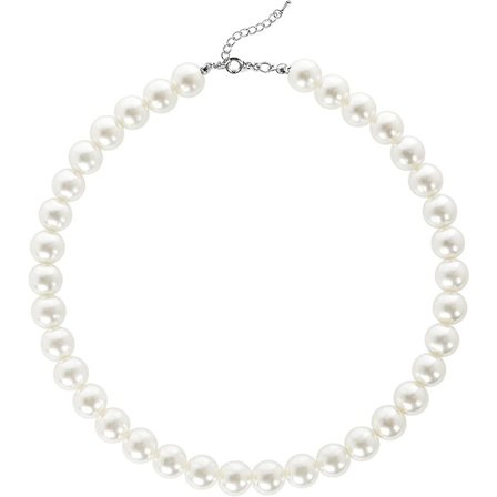 Rund Imiteret Perle Choker Halskæde Bryllup Perle Halskæde Til Bruder Hvid Gave