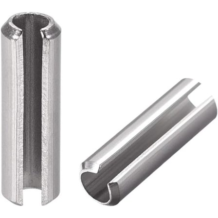 Fjederstift med slids - M5 x 12mm 304 Rustfrit Stål Split Fjeder Rullestifter Glat Overflade 50 stk