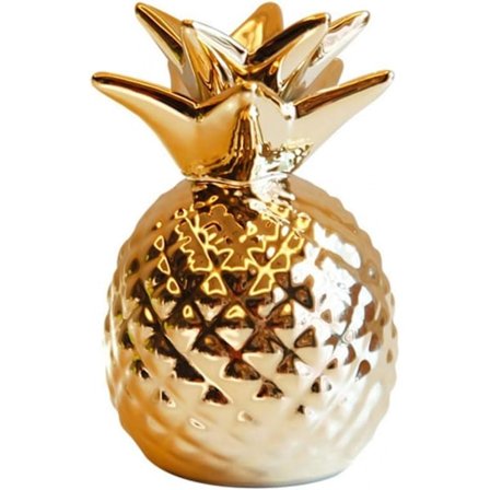 Keramisk ananas sparegris penge sparebøsse kreativ guld ananas