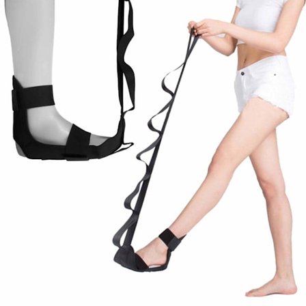 Ben- og fodstrækker til lindring af plantar fasciitis til mænd og kvinder, benhæl, quads, hamstrings, læg