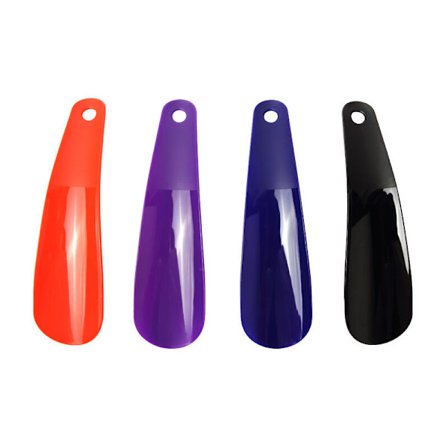 Skohorn, 4 st 16cm Plastskohorn, 4 Färger, Liten Portabel Skohorn för Män, Kvinnor och Barn