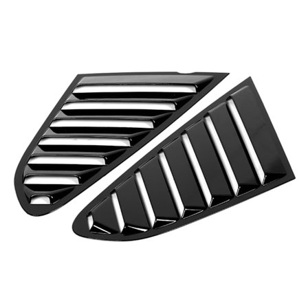 Ikkunaritilä Kirkkaanmusta ABS-sivuikkunan suojus A5 2008~2016 -malleihin