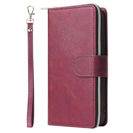 Fodral för Samsung Galaxy S22 Ultra, Plånboksfodral Röd