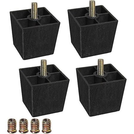 Soffa Ben Square Plast Soffa Ben Möbel Ben Höjningsset 4 st (4 stycken Svart)