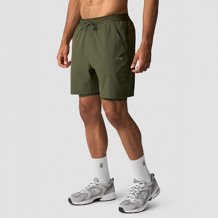 ICANIWILL Workout 2-in-1 Shorts Grön
