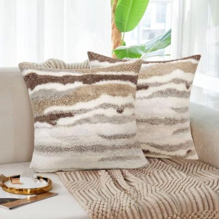 1/2 stk Pudebetræk Plys pudebetræk 2 STK 2 STK