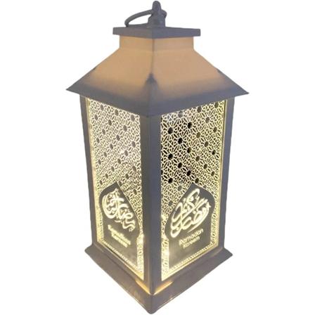 Eid Ramadan Lanterne Nattlys Dekorasjon, Vegg Henge Nattlys Ornamenter Muslimsk Retro Led Lanterne Lys (3-d)