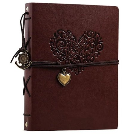 Fotoalbum Vintage L?der Skrapbog Bryllupsdag GaveBY