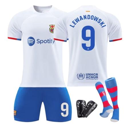 23-24 FC Barcelona udebanetrøje Pedride Jong fodboldkamp kneepad 24#With socks