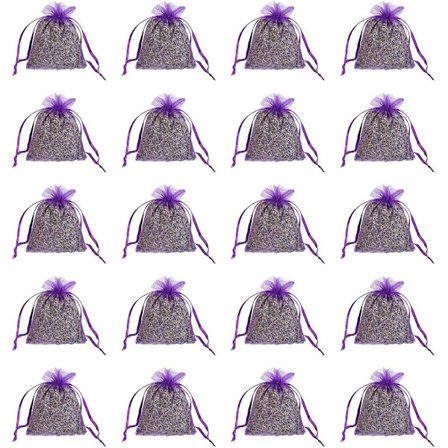 Aromatic Scent of Dried Lavender Flower, Natural Air Freshener for Home, Car, Bag, Room and Wardrobe, Hand-Filled Sachets Enhance Every Space With