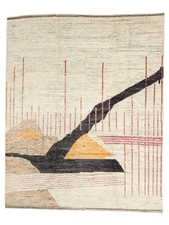 Berber Style Matta 250X301 Beige/Gul Stor Ull, Afghanistan